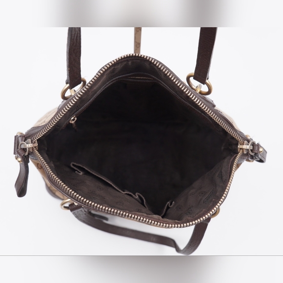 ❌️❌️SOLD ❌️❌️AD10❤️ Gucci GG Canvas and Leather Charm Dome Satchel - Picture 14 of 16